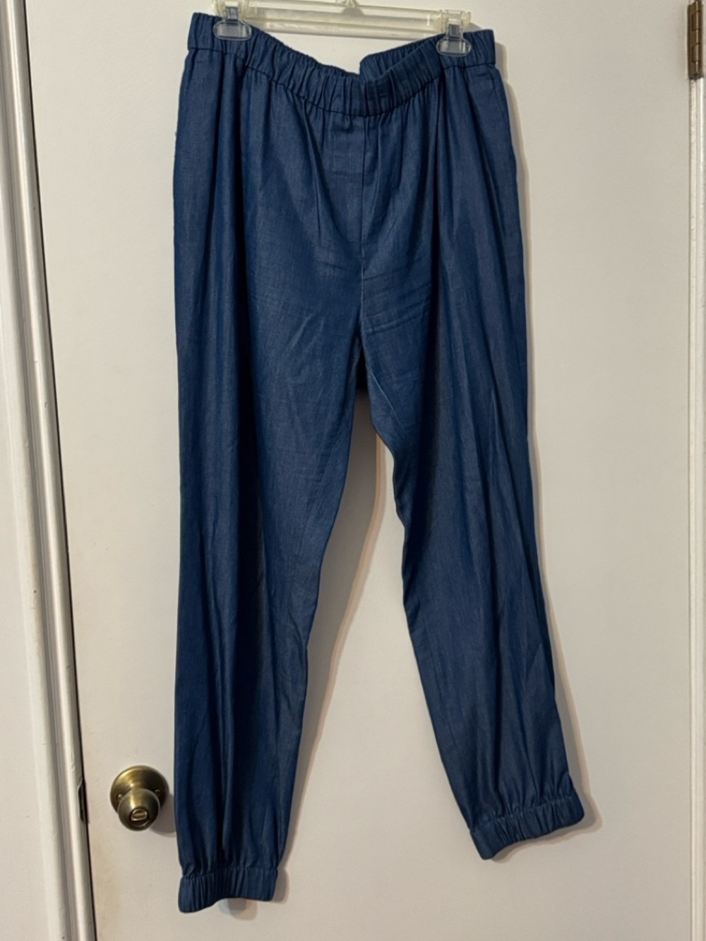 kate spade navy blue elastic waist pants